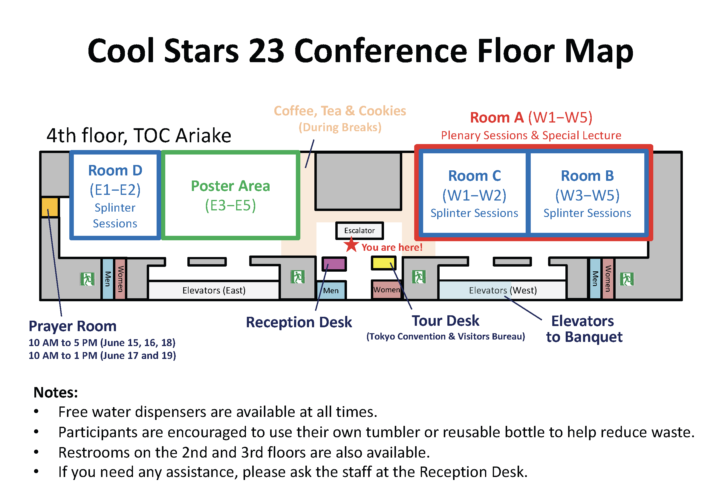 Conference floor map