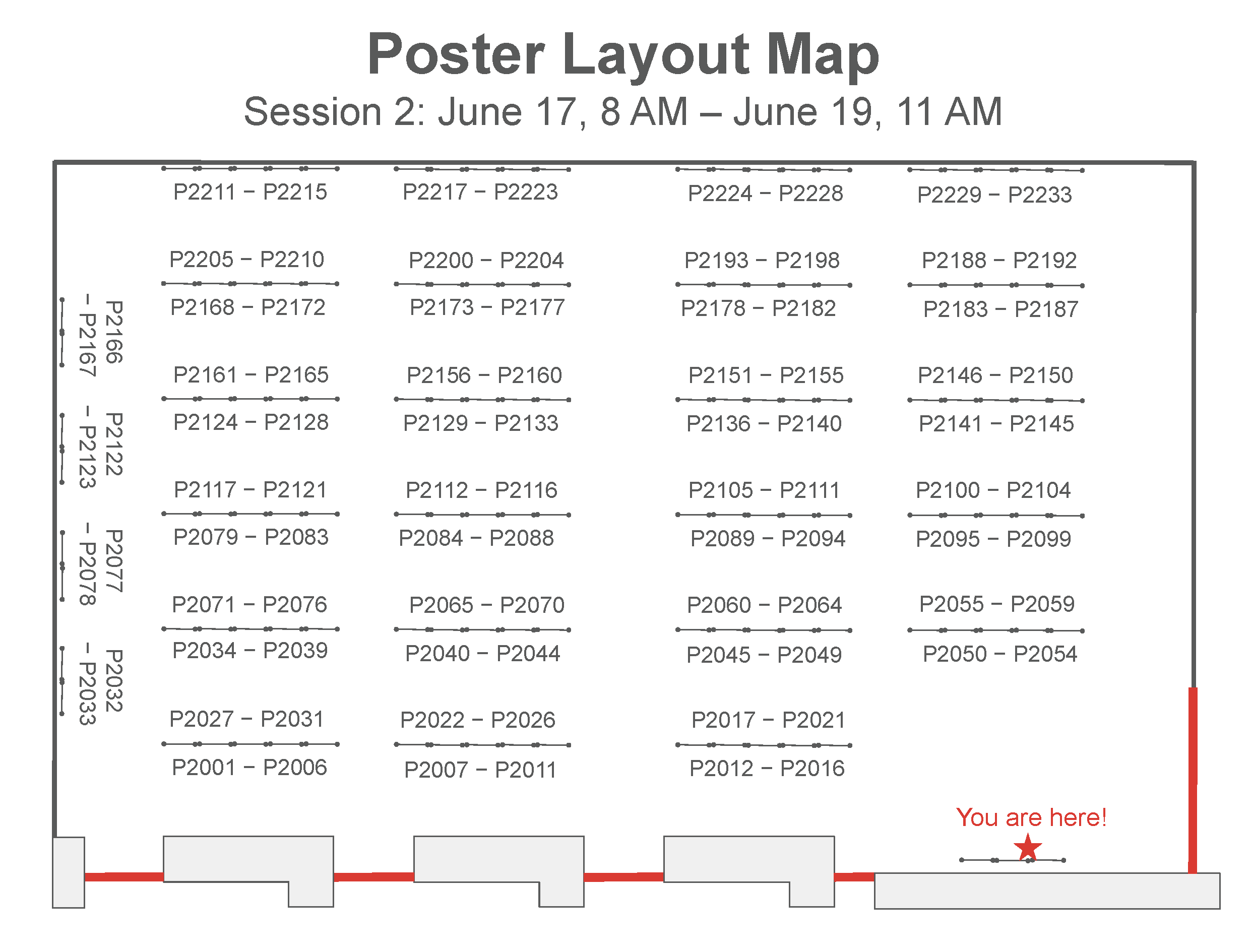 Poster room layout (session 2)