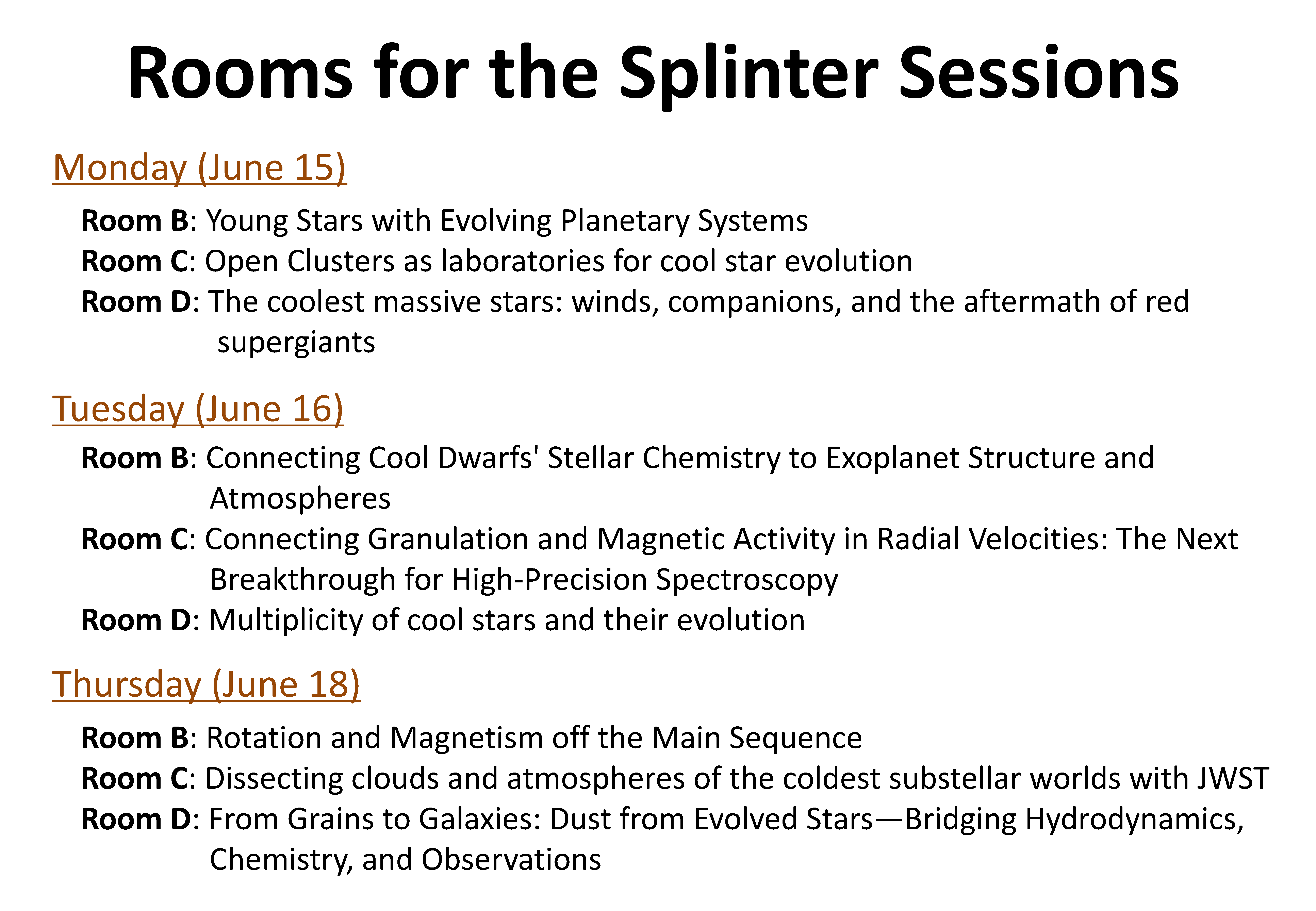 splinter room information